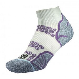 1000 Mile Womens/Ladies Lite Ankle Socks / Silver/Purple